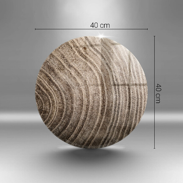 Steklena podloga za rezanje Leseni obroči