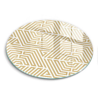 Steklena podloga za rezanje Geometrijske črte