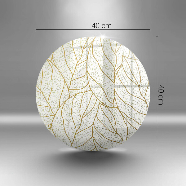 Steklena podloga za rezanje Črtni vzorec listov