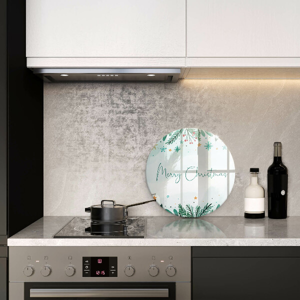 Steklena podloga za rezanje Merry Christmas