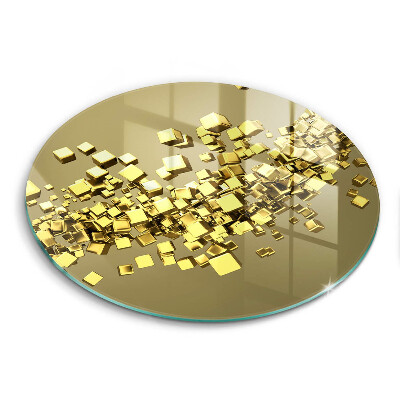 Steklena podloga za rezanje Abstraktna 3D geometrija