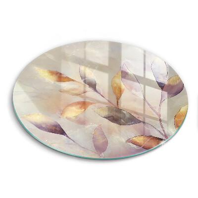 Steklena podloga za rezanje Poslikani boho listi