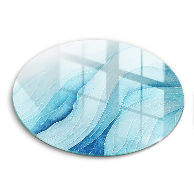Steklena podloga za rezanje Abstraktni valovi