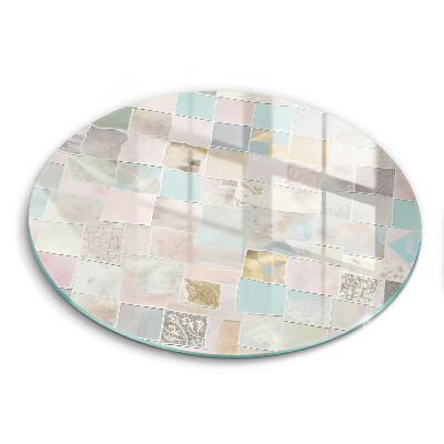 Steklena podloga za rezanje Pastelna kompozicija