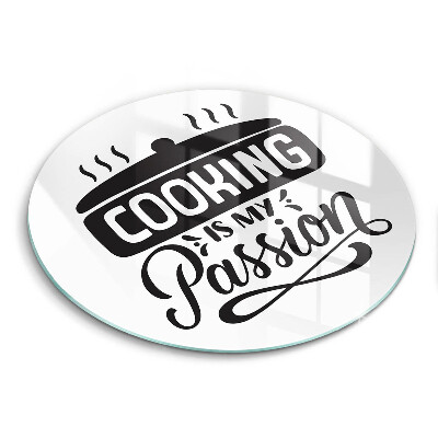Steklena podloga za rezanje Kuhanje je moja strast