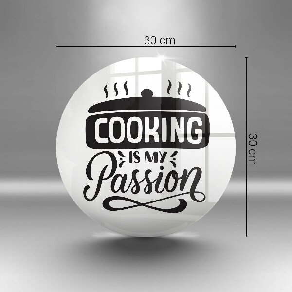 Steklena podloga za rezanje Kuhanje je moja strast
