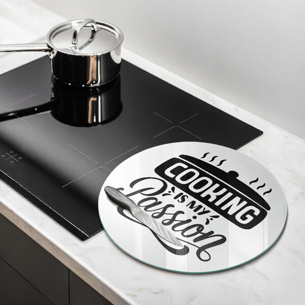 Steklena podloga za rezanje Kuhanje je moja strast