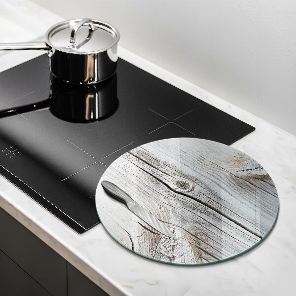 Steklena podloga za rezanje Svetla lesena struktura