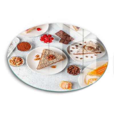 Steklena podloga za rezanje Sladkost torte