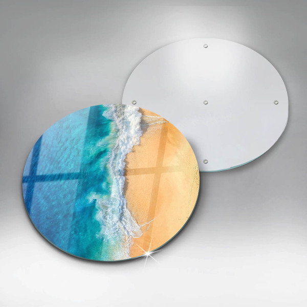 Steklena podloga za rezanje Plaža in morje