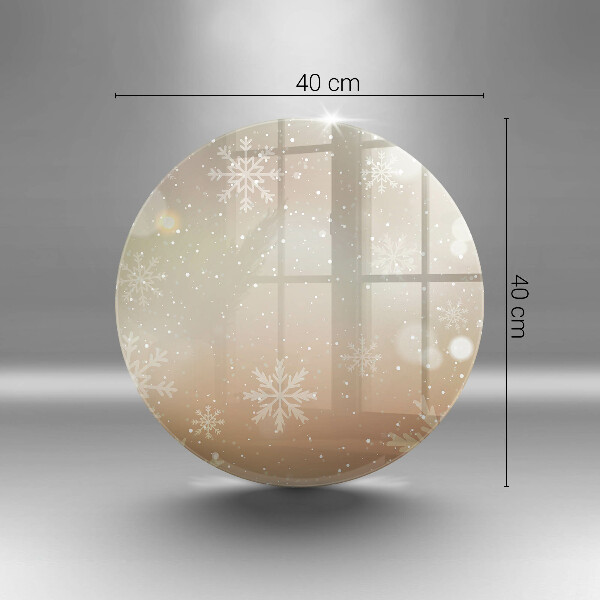 Steklena podloga za rezanje Snežinke