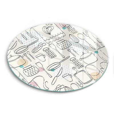 Steklena podloga za rezanje Kuhinjski dodatki