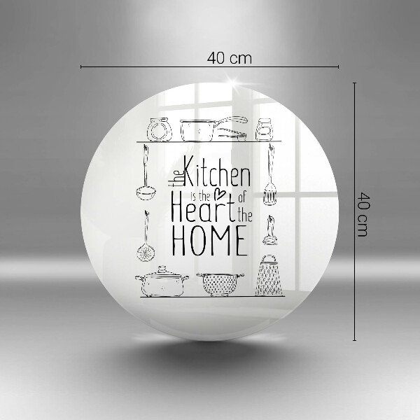 Steklena podloga za rezanje Napis stavek