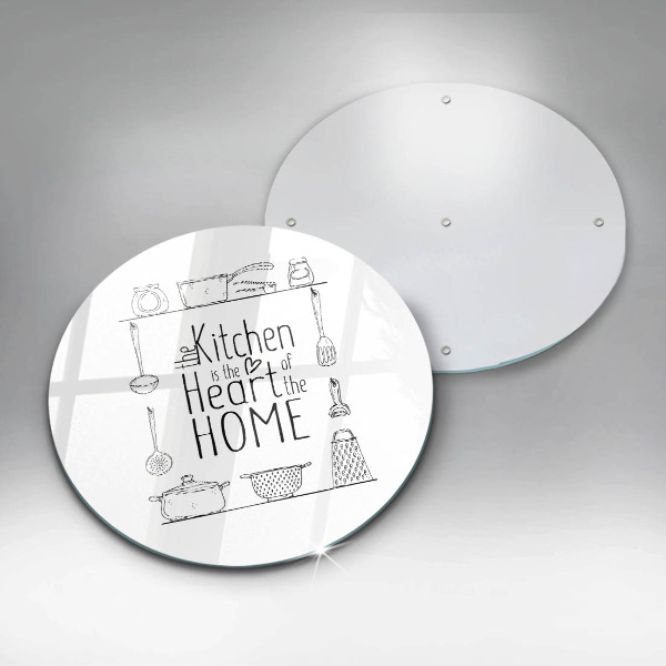 Steklena podloga za rezanje Napis stavek