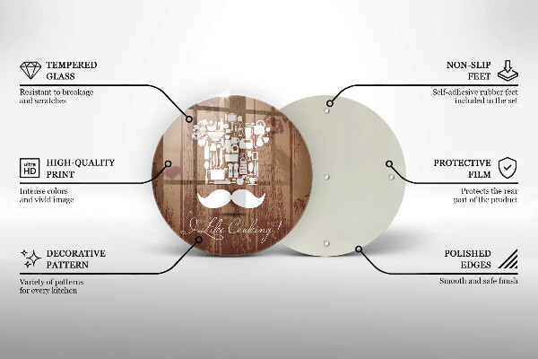 Steklena podloga za rezanje I like cooking