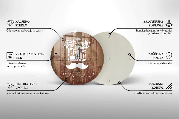 Steklena podloga za rezanje I like cooking