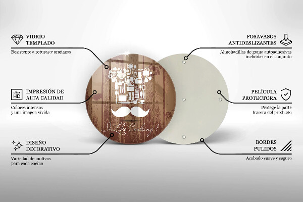 Steklena podloga za rezanje I like cooking