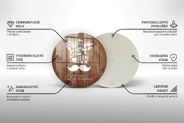 Steklena podloga za rezanje I like cooking