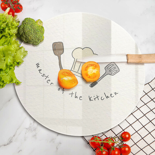 Steklena podloga za rezanje Mojster kuhinje