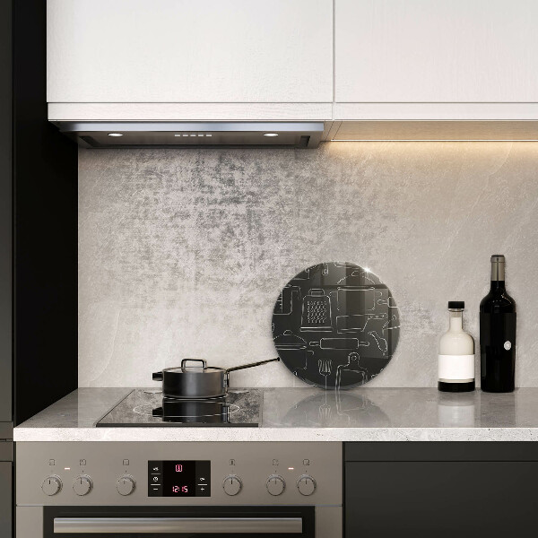 Steklena podloga za rezanje Risani kuhinjski dodatki