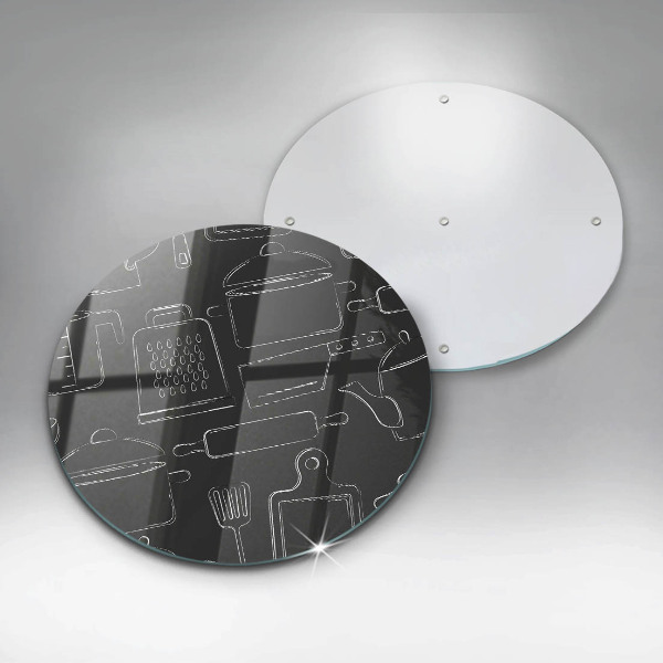 Steklena podloga za rezanje Risani kuhinjski dodatki