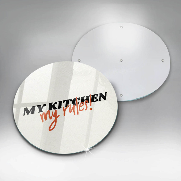 Steklena podloga za rezanje My kitchen my rules