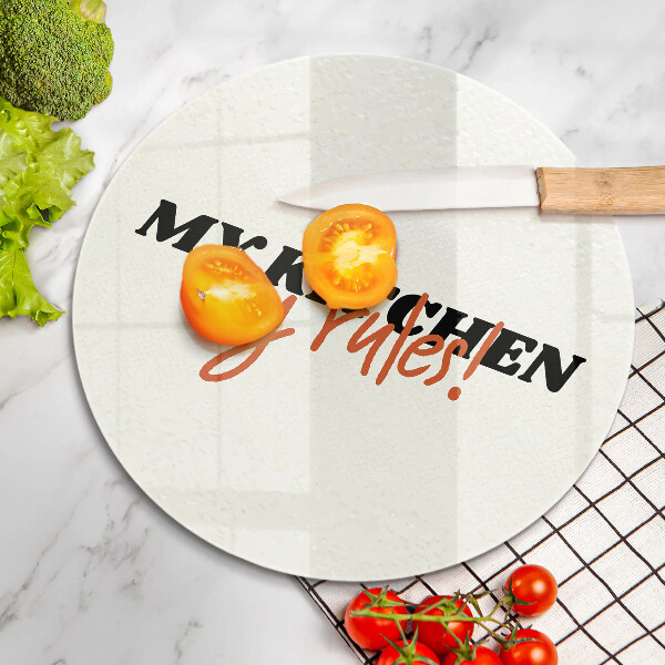 Steklena podloga za rezanje My kitchen my rules