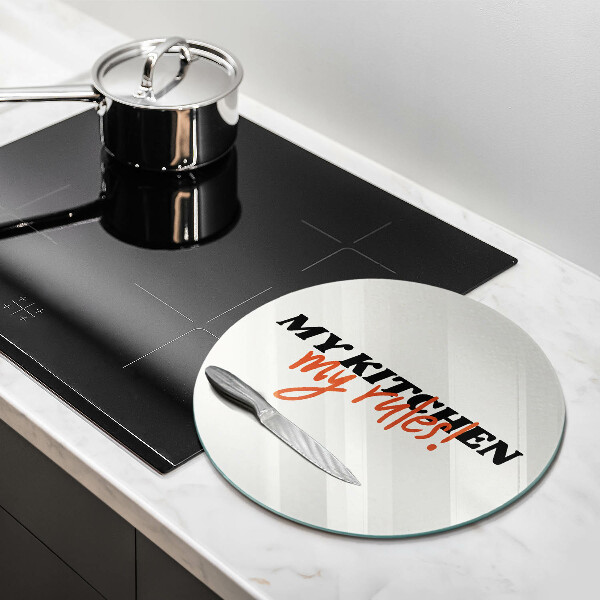 Steklena podloga za rezanje My kitchen my rules