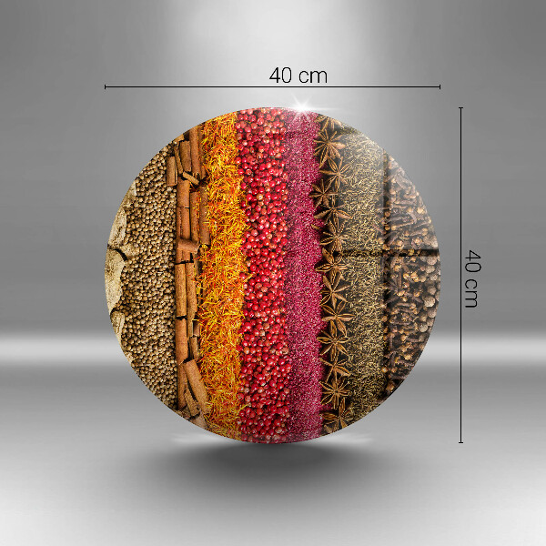 Steklena podloga za rezanje Pisane začimbe