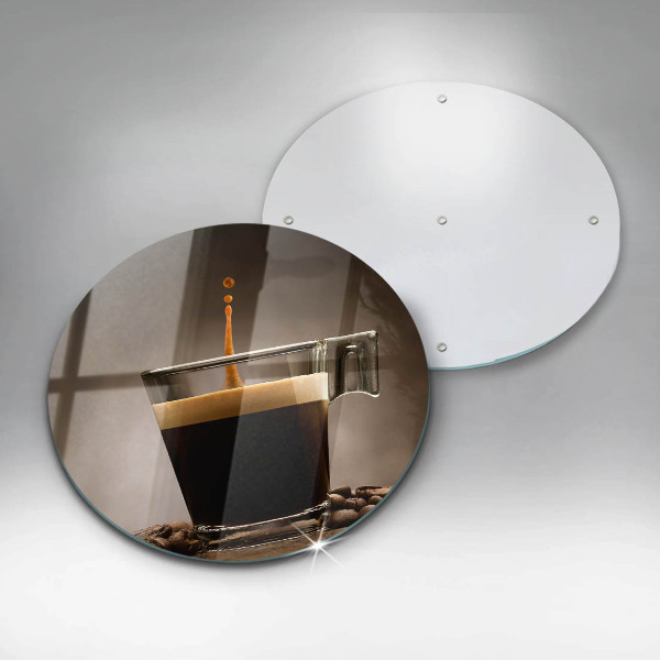 Steklena podloga za rezanje Steklo in kavna zrna