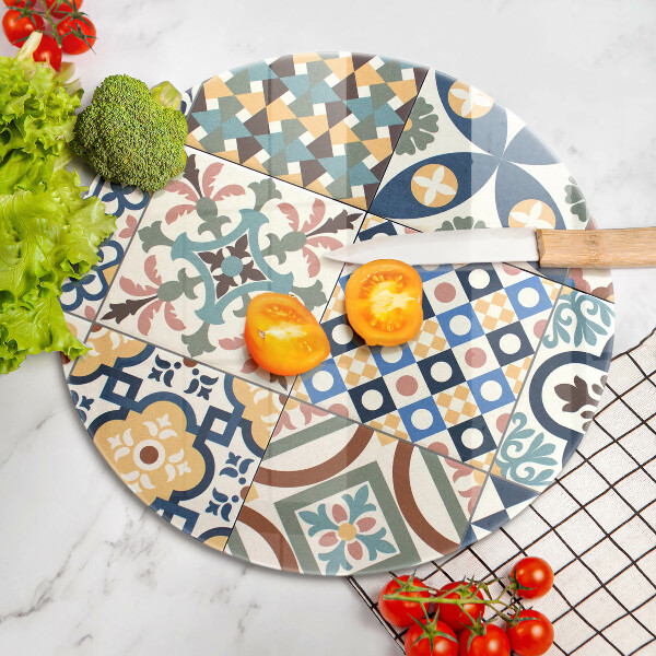 Steklena podloga za rezanje Dekorativne ploščice