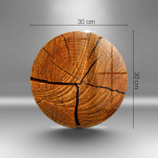 Steklena podloga za rezanje Struktura lesenega debla