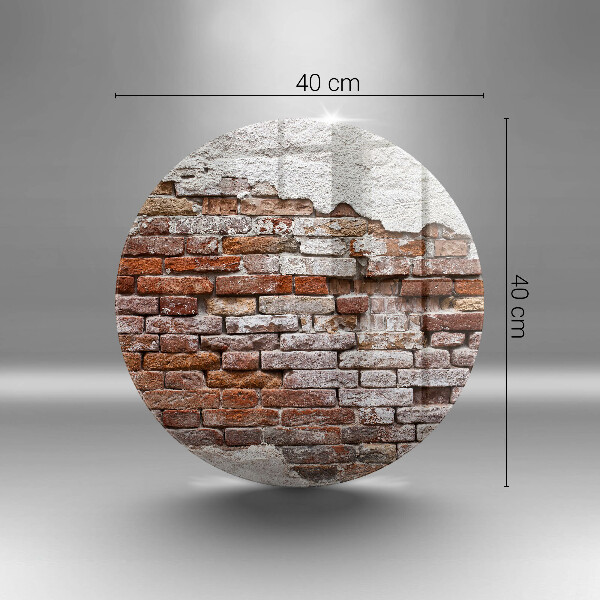 Steklena podloga za rezanje Stara opečna in betonska stena