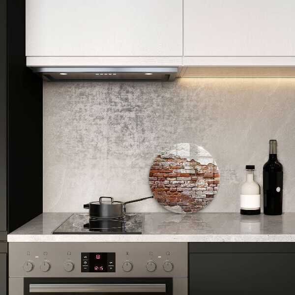 Steklena podloga za rezanje Stara opečna in betonska stena