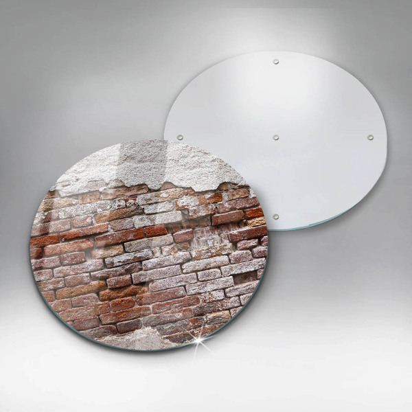 Steklena podloga za rezanje Stara opečna in betonska stena