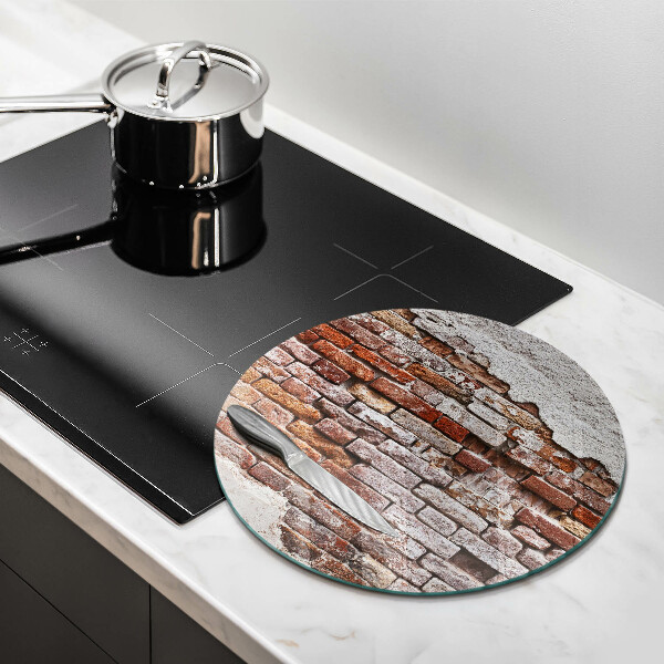 Steklena podloga za rezanje Stara opečna in betonska stena