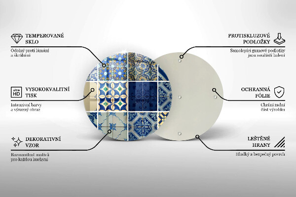 Steklena podloga za rezanje Dekorativne ploščice ploščice