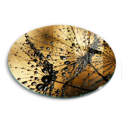 Steklena podloga za rezanje Rosa in regrat