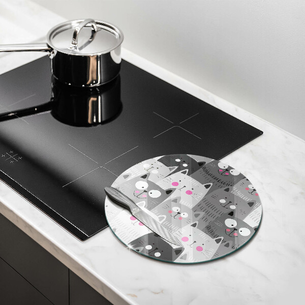 Steklena podloga za rezanje Ilustracija mačk