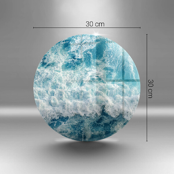 Steklena podloga za rezanje Valovi morske vode