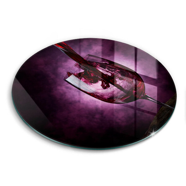 Steklena podloga za rezanje Kozarec vina