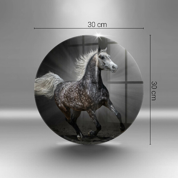 Steklena podloga za rezanje Konjski galop