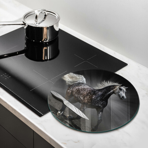 Steklena podloga za rezanje Konjski galop