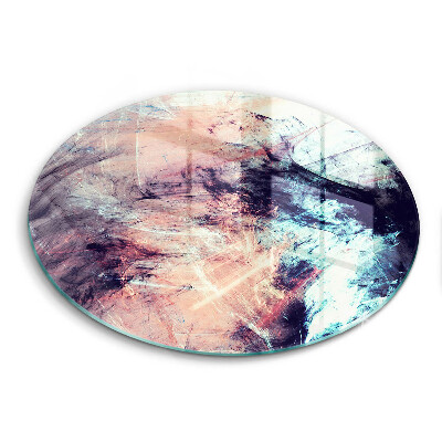 Steklena podloga za rezanje Naslikana abstrakcija