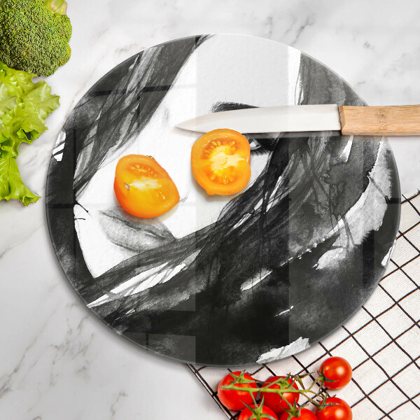 Steklena podloga za rezanje Ženski obraz