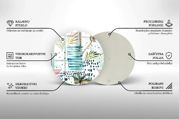 Steklena podloga za rezanje Praznične ilustracije