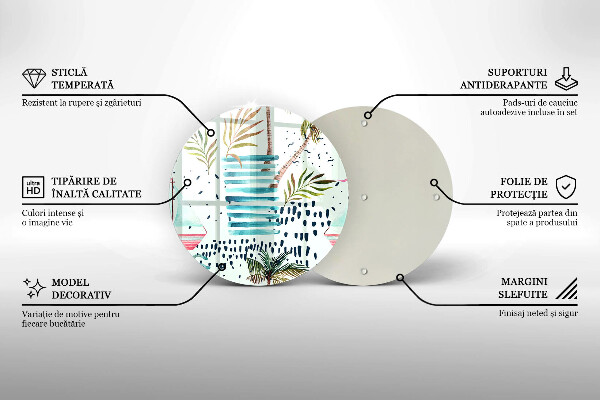 Steklena podloga za rezanje Praznične ilustracije