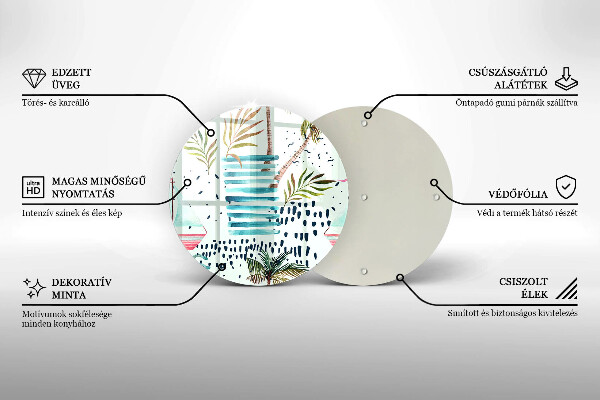 Steklena podloga za rezanje Praznične ilustracije