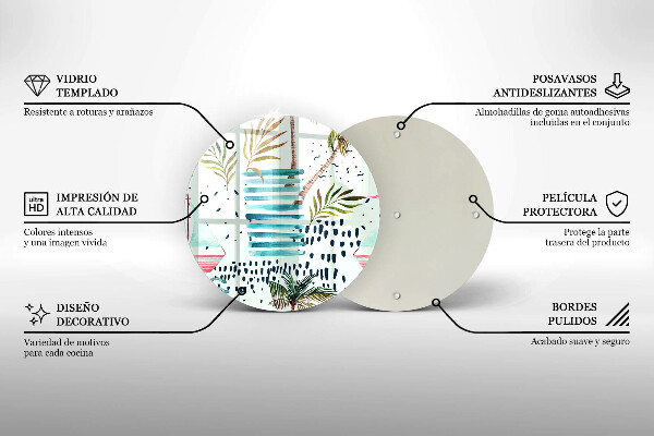 Steklena podloga za rezanje Praznične ilustracije