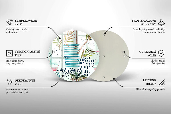 Steklena podloga za rezanje Praznične ilustracije